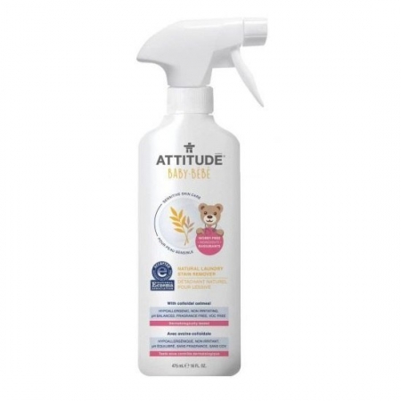 ATTITUDE Sensitive Skin Baby Naturalny odplamiacz do tkanin w sprayu 475ml